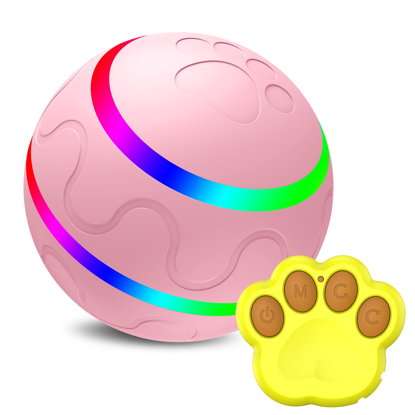 Balle Interactive Intelligente pour Chat – Rotation Automatique