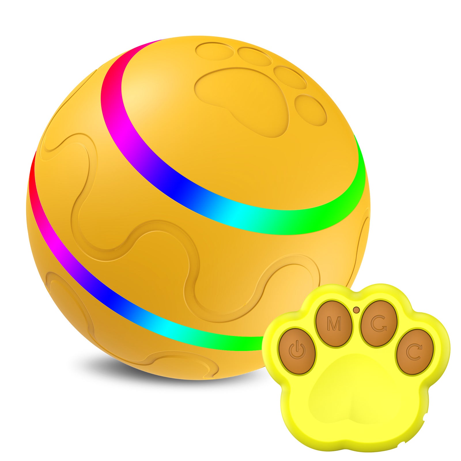 Balle Interactive Intelligente pour Chat – Rotation Automatique